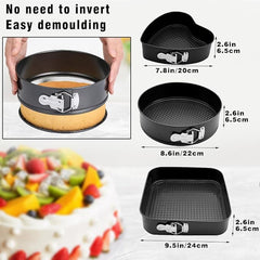 3-Piece Springform Cake Pan Set Ⓢ