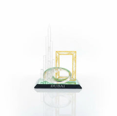 Dubai Skyline Crystal Souvenir Showpiece