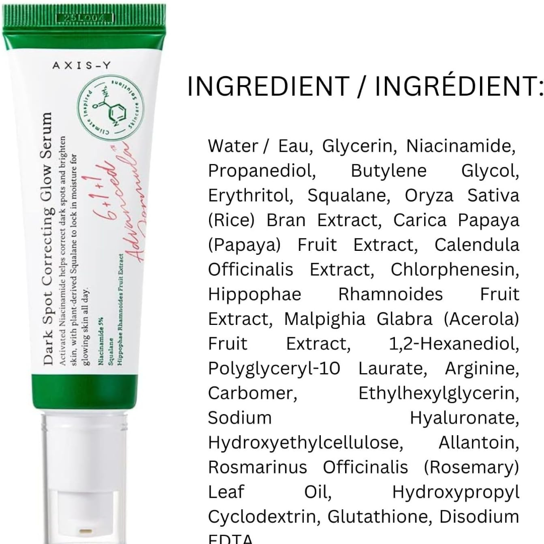AXIS-Y Dark Spot Correcting Glow Serum, Dark Spot Treatment, Hyperpigmentation Treatment