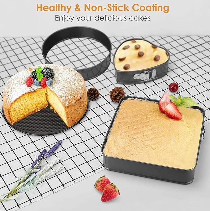 3-Piece Springform Cake Pan Set Ⓢ