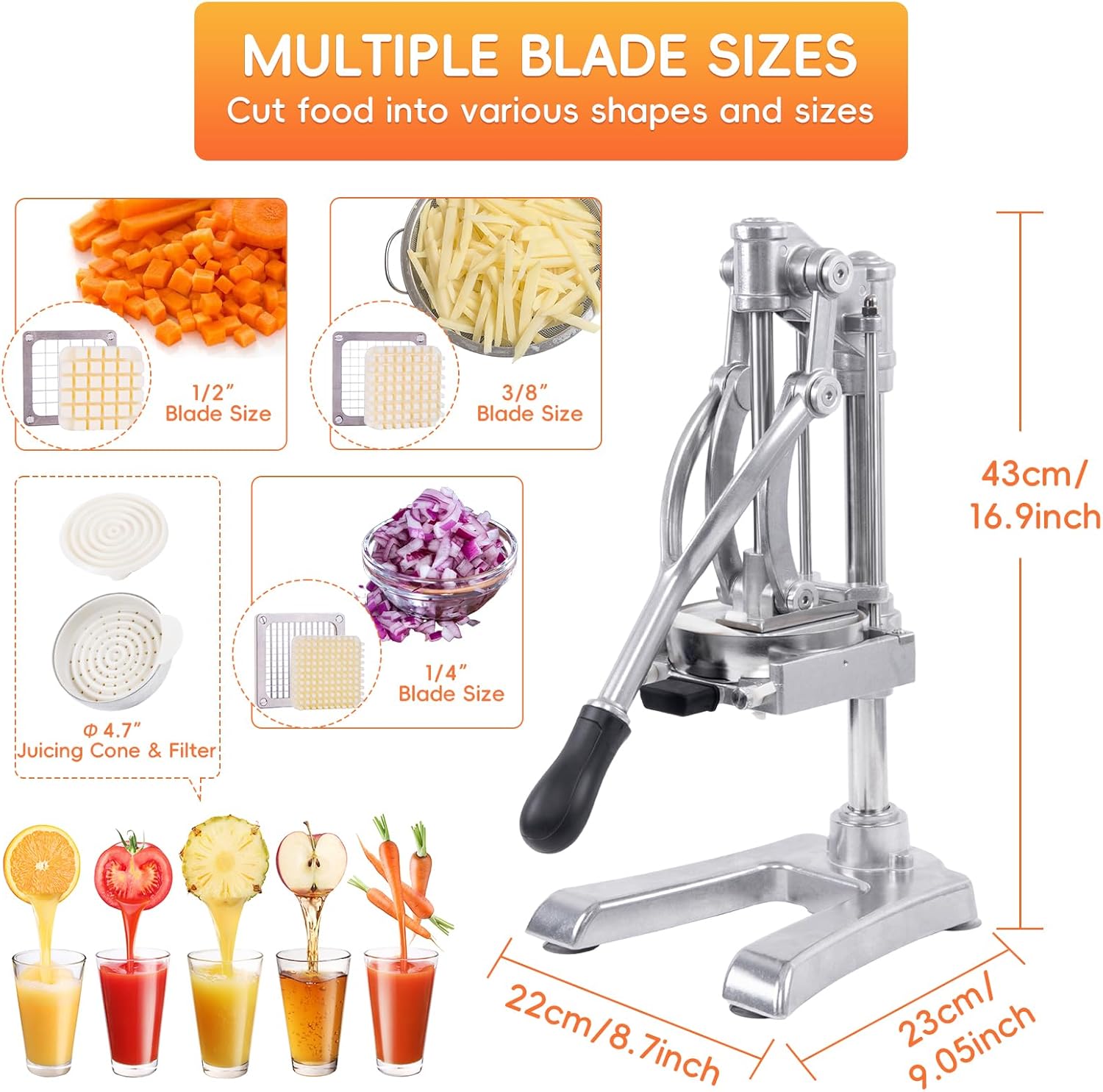 Commercial Vegetable Fruit Chopper