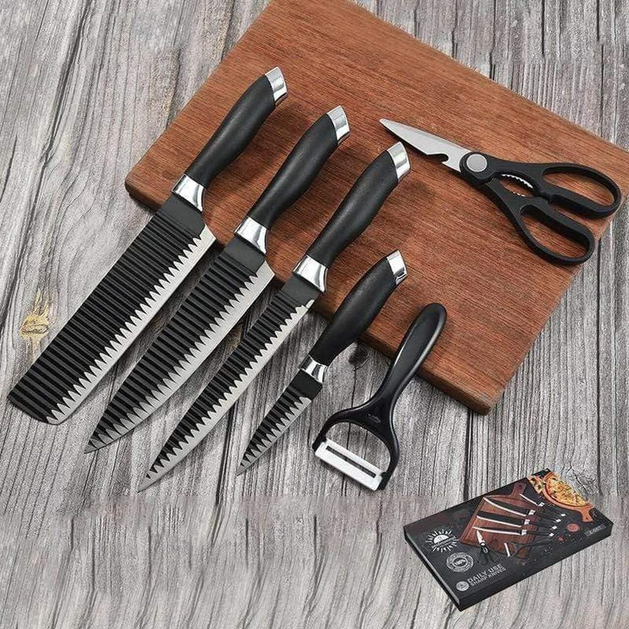 6-Piece Stainless Steel Knife Set