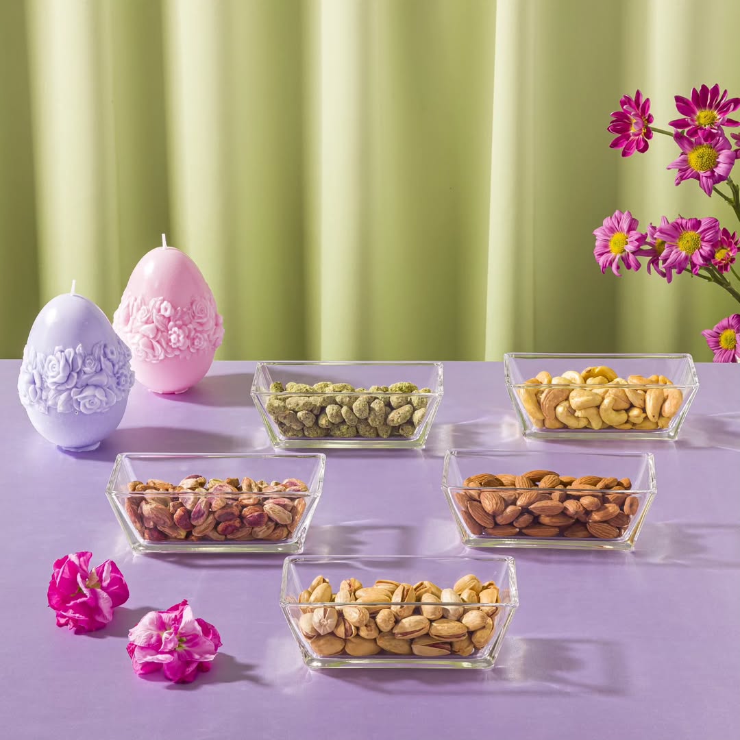 Acrylic Dry Fruit & Snack Jar Set with Serving Tray