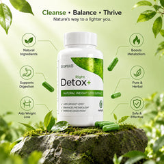 Detox Right by Nutright | 100% Organic & Plant-Based Formula | Daily Detox & Premium Herbal Support