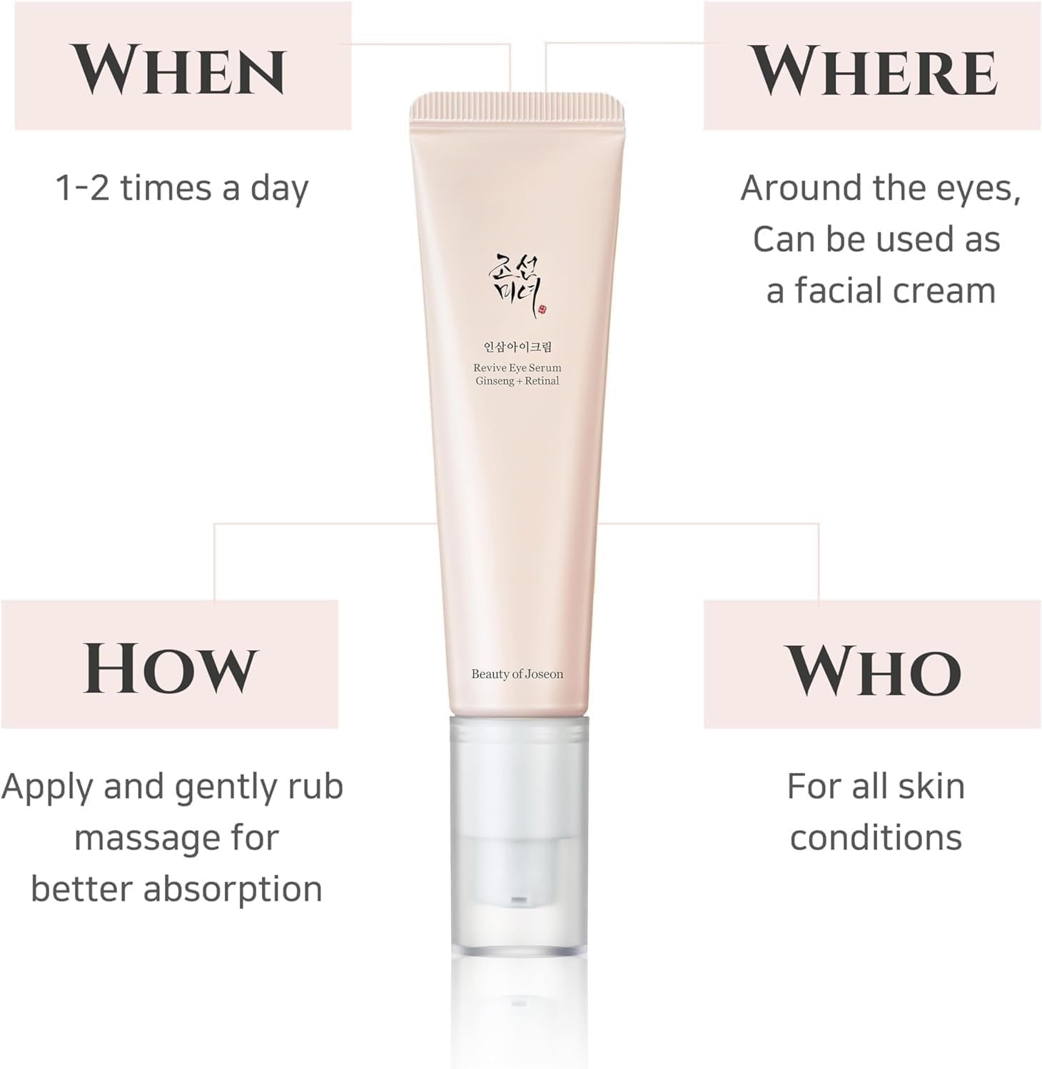 Beauty of Joseon Revive Eye Serum Awaken Your Eyes with Timeless Elegance